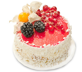 Cake isolated on white background
