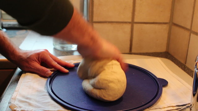 Making Pizza Dough at home