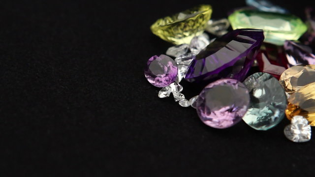 Gemstones turning