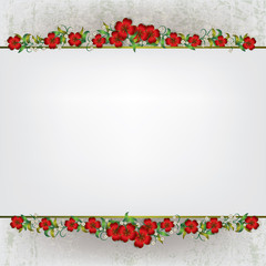 abstract background with floral ornament