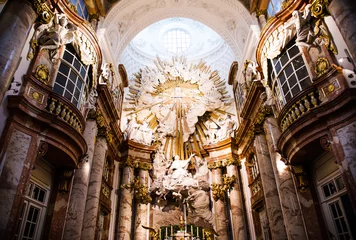 Fototapeten Altar at St. Charles church (Karlskirche) in Vienna © Alex Tihonov