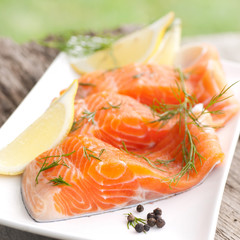 Frischer Lachs