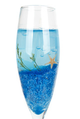 Blue sea candle