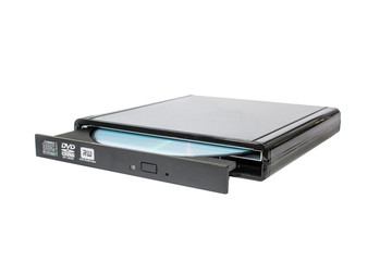 External DVD a drive with a disk