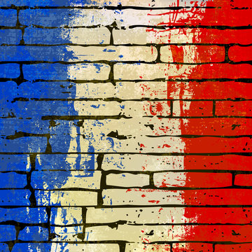 French Brick Wall Background