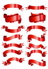 red banner ribbons