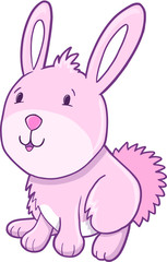Obraz na płótnie Canvas Cute Easter Spring Bunny Rabbit