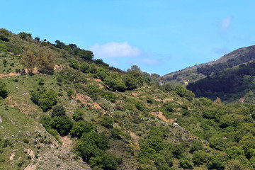 Mountains in barcellona pozzo di gotto, messina sicily