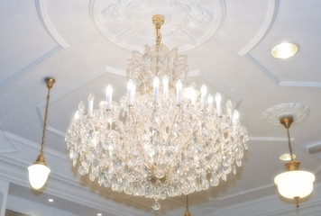 chandelier hanging from ceiling