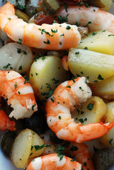 Gamberi e patate Shrimps and potatoes