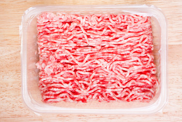 Raw ground beef