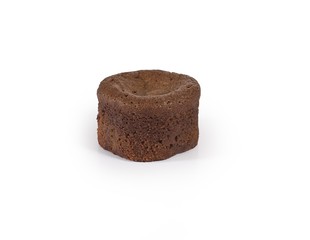 Sweet and tasty brownie cake isolated