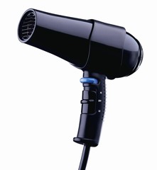 hair dryer isolated on white