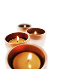 Velas encendidas.