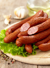 delicious smoked sausages