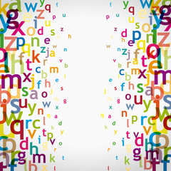 alphabet à droite et gauche