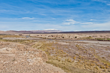 Ounila river near Ait Ben Haddou, Morocco