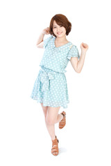 Beautiful young woman. Portrait of asian woman.