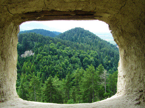Fototapeta Stone window