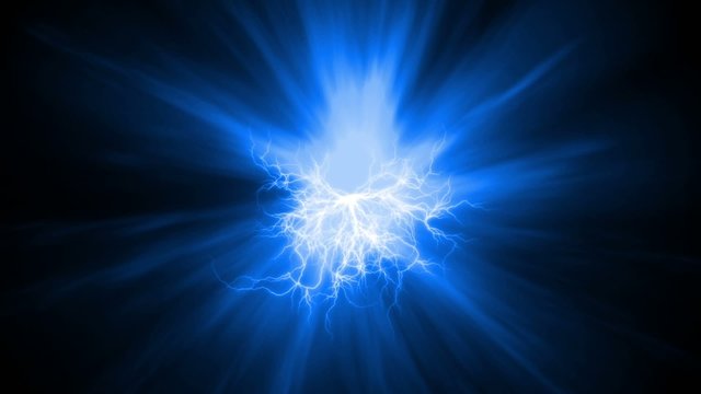 Blue electric light