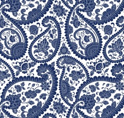 traditional paisley floral pattern , textile , Rajasthan, India