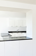 beautiful new apartment, interior, view of the kitchen