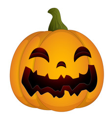 Evil Halloween Pumpkin