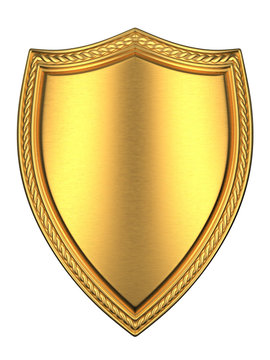 Brushed Gold shield