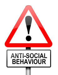 Anti-social behaviour warning.