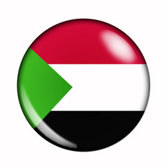 Fototapeta premium Button flag of Sudan