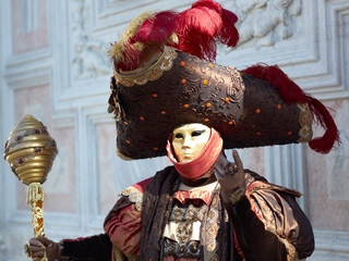 Fototapeta na wymiar Kostium karnawał w Wenecji