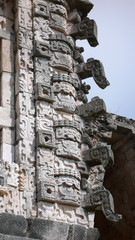 Detalle de las ruinas mayas de Uxmal, Yucatán, México