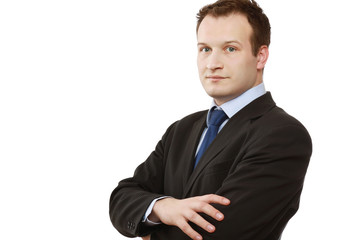 Closeup portrait of a successful businessman