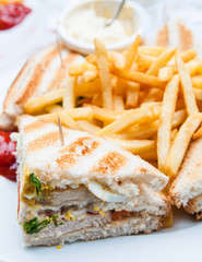 Sandwich with chicken