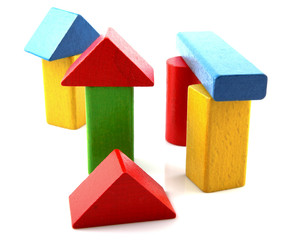 Wooden building blocks