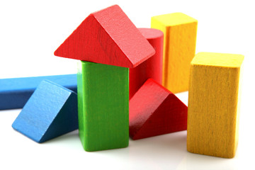 Wooden building blocks