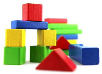 Wooden building blocks