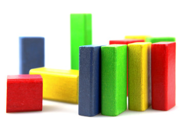 Wooden building blocks