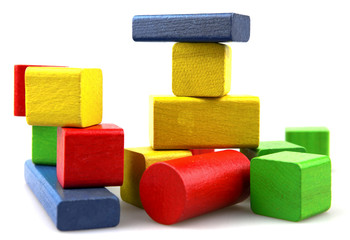 Wooden building blocks