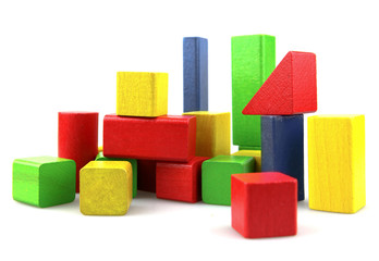 Wooden building blocks