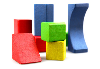 Wooden building blocks