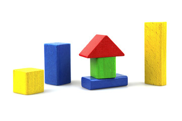 Wooden building blocks