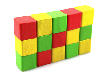 Wooden building blocks