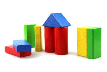 Wooden building blocks