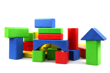 Wooden building blocks