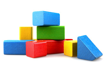 Wooden building blocks