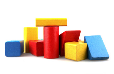 Wooden building blocks
