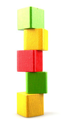 Wooden building blocks
