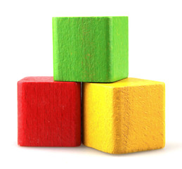 Wooden building blocks