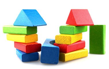 Wooden building blocks